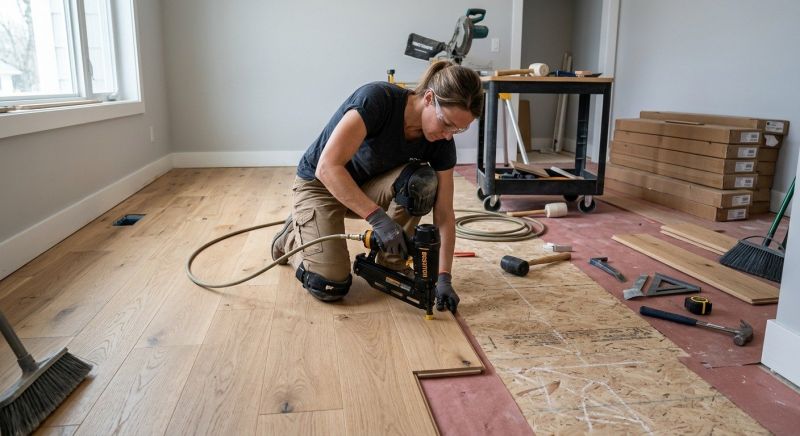 Hardwood Floor Installation in Bergenfield, NJ