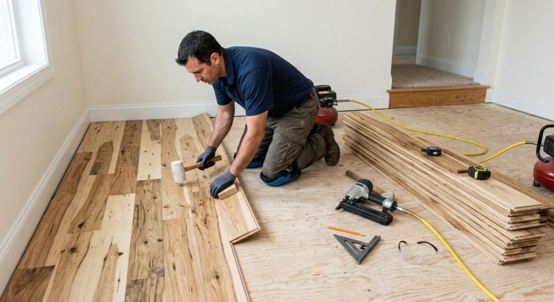 Hickory Floor Installation in Staten Island, NY