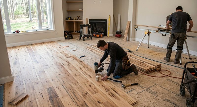 Hickory Floor Installation in Staten Island, NY
