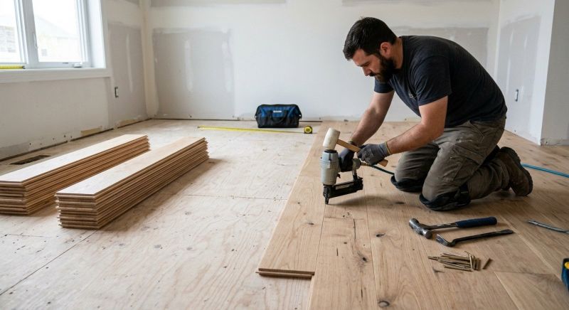 Oak Floor Installation in Bergenfield, NJ