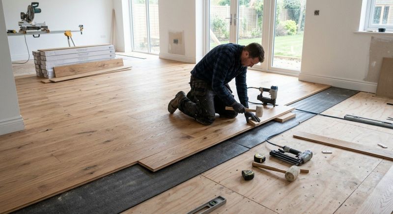 Oak Floor Installation in Hoboken, NJ