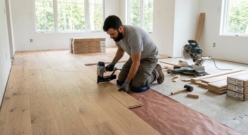 Oak Floor Installation in Hoboken, NJ