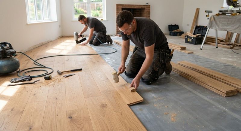 Oak Floor Installation in Maspeth, NY