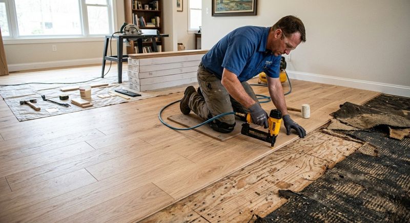 Wood Floor Replacement in Bergenfield, NJ